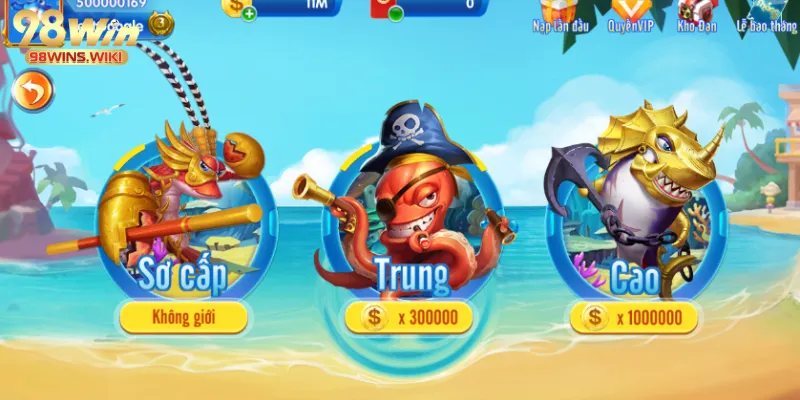 Các sảnh chơi game đa dạng và thu hút