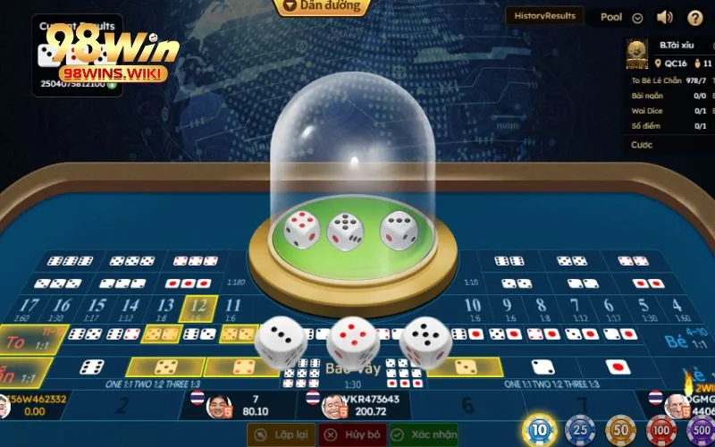 Giới thiệu trò chơi Sicbo trực tuyến tại Casino