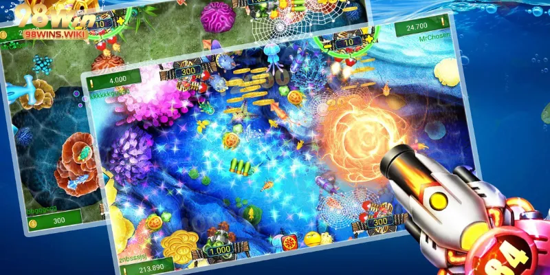 Kho vũ khí mạnh trong bắn cá 98win