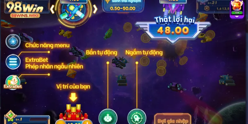Kho vũ khí nâng cấp tại 98win